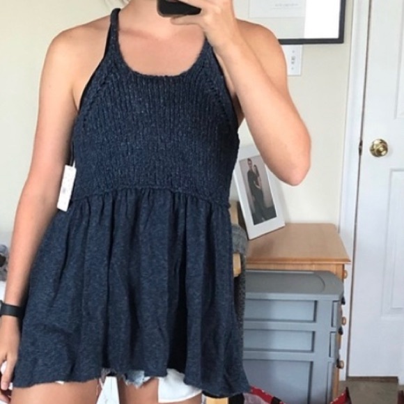 Free People Mountain View Tunic in Navy size Small - Picture 6 of 6